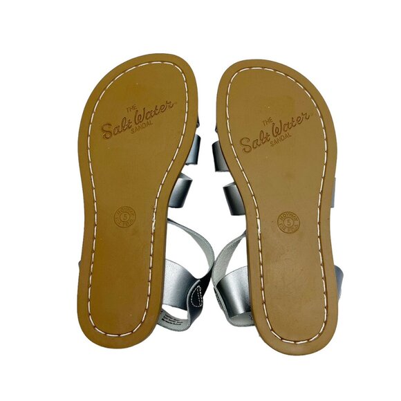 NWOT Salt Water Original Pewter Sandals - Picture 9 of 9